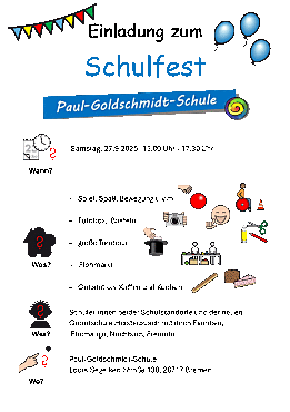 Einladung zum Schulfest