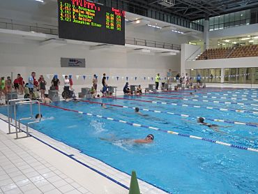 Foto vom Wettkampf in der Berliner Olympiahalle