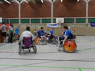 Foto von unserer B-MAnnschaft in Aktion