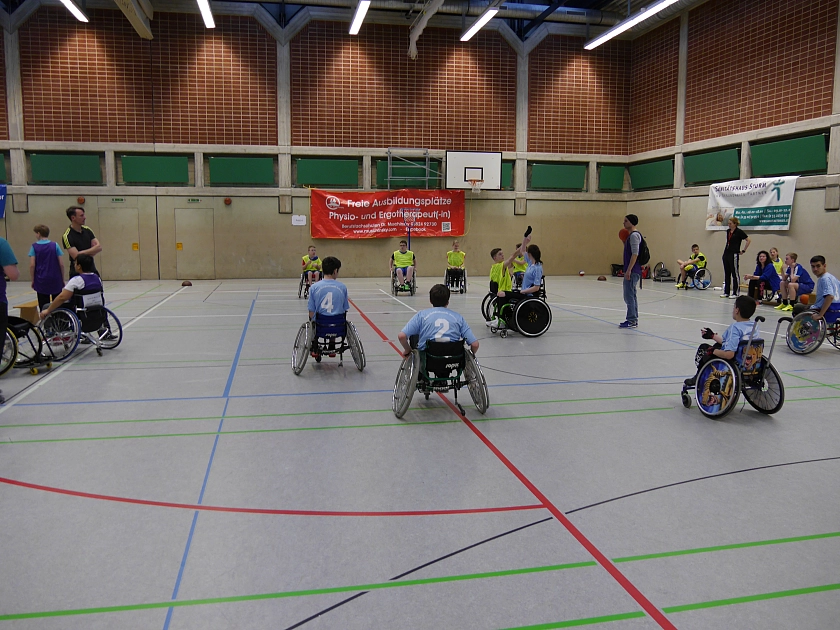 Foto von unserer C-Mannschaft vor dem Anwurf