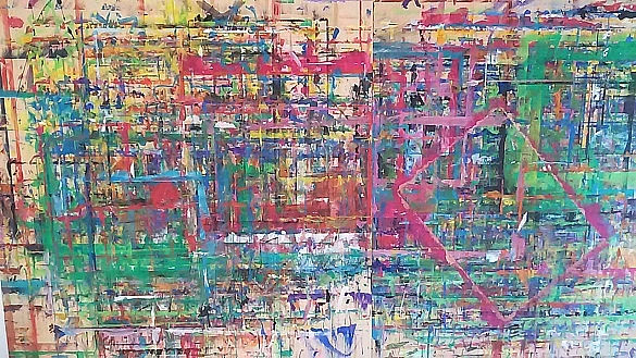 Wand im Kunstraum
